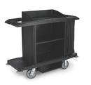 Rubbermaid Black 60 in. Housekeeping Cart with Vinyl Bag 
