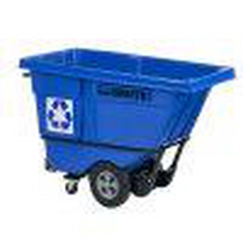 Rubbermaid Blue 60-1/2 in. Standard Duty Recycling Tilt Truck in Blue 