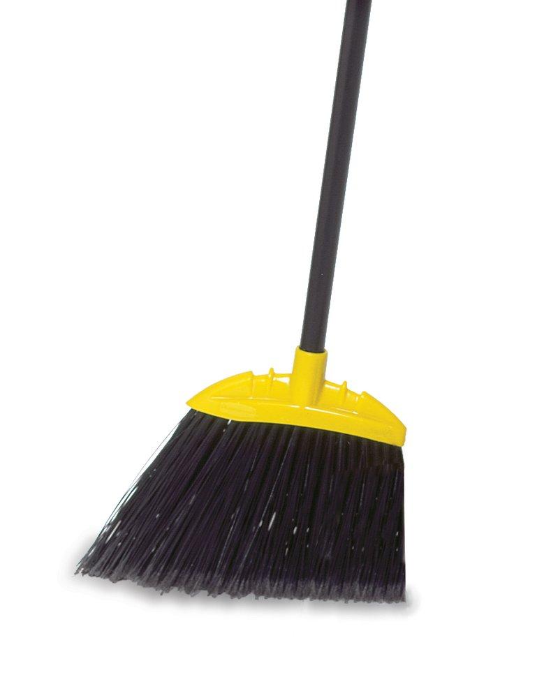 Rubbermaid Black Jumbo Polypropylene Sweep Lobby Angle Broom in Black 