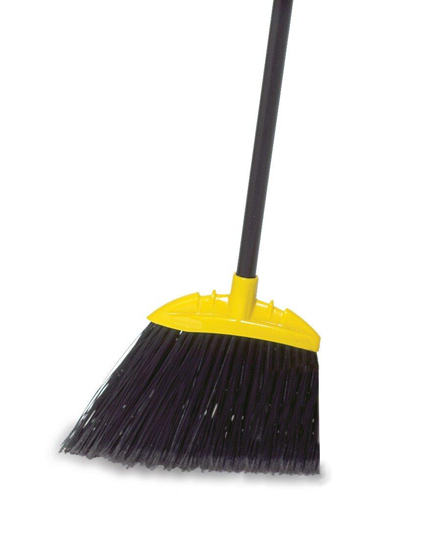 Rubbermaid Black Plastic Angle Broom in Black 