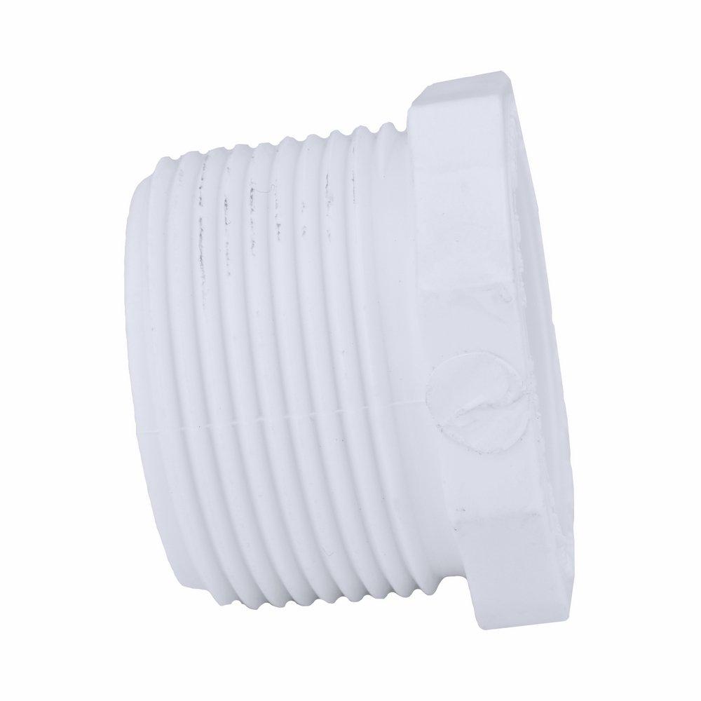 White PVC Schedule 40 Male x Female Threaded Bushing 