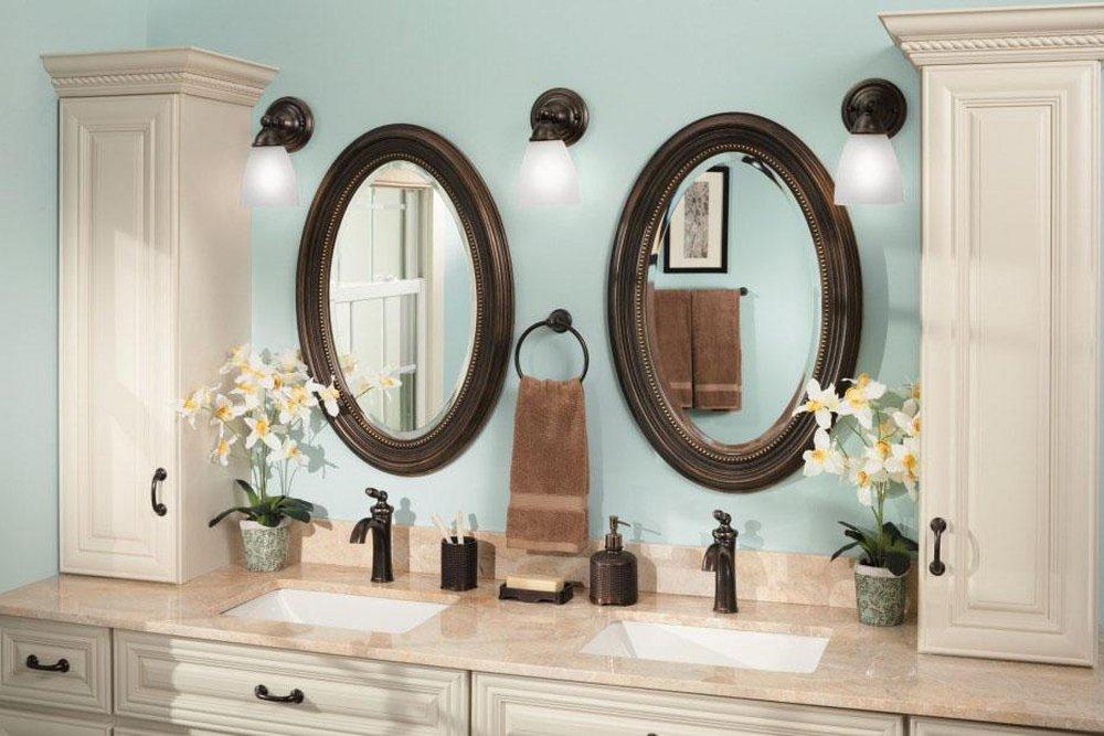 Moen Oil Rubbed Bronze Single Handle Monoblock Bathroom Sink Faucet 