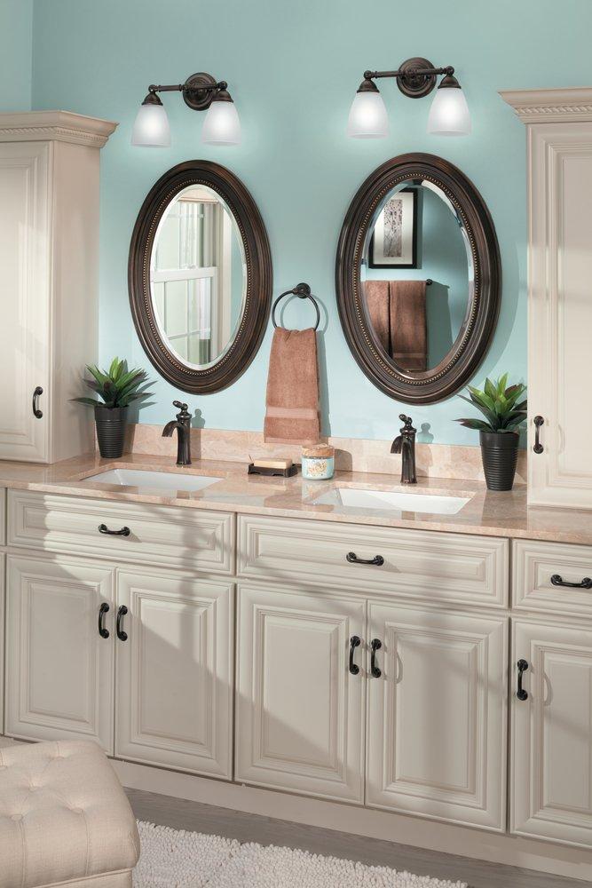 Moen Oil Rubbed Bronze Single Handle Monoblock Bathroom Sink Faucet 