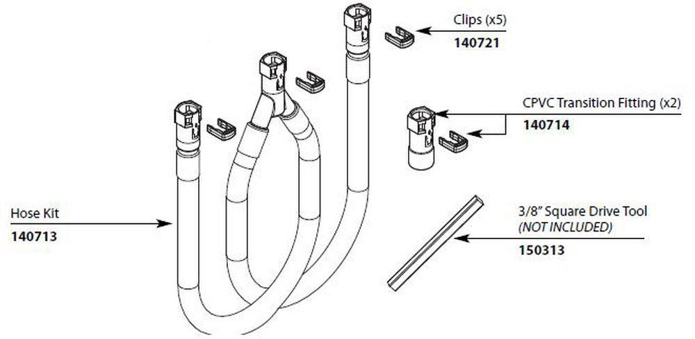 Moen Quick Connect Hose Kit 