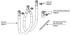 Quick Connect Hose Kit for 4793 Double-Handle Roman Tub Valve