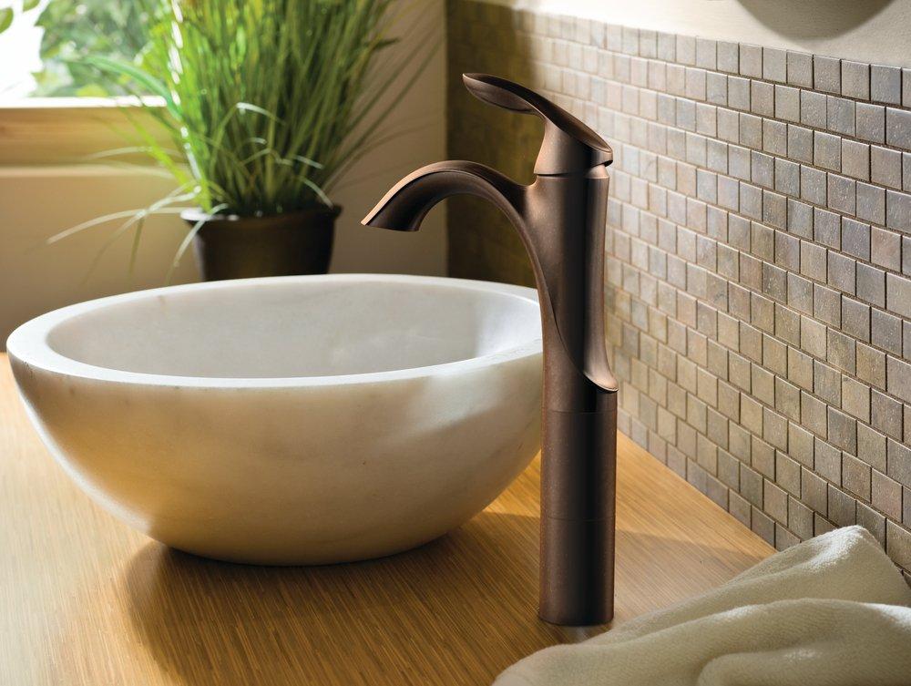 Moen Oil Rubbed Bronze Single Lever Handle Lavatory Faucet 