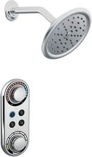 1-Hole Shower Trim Kit with 1-Function Showerhead in Polished Chrome