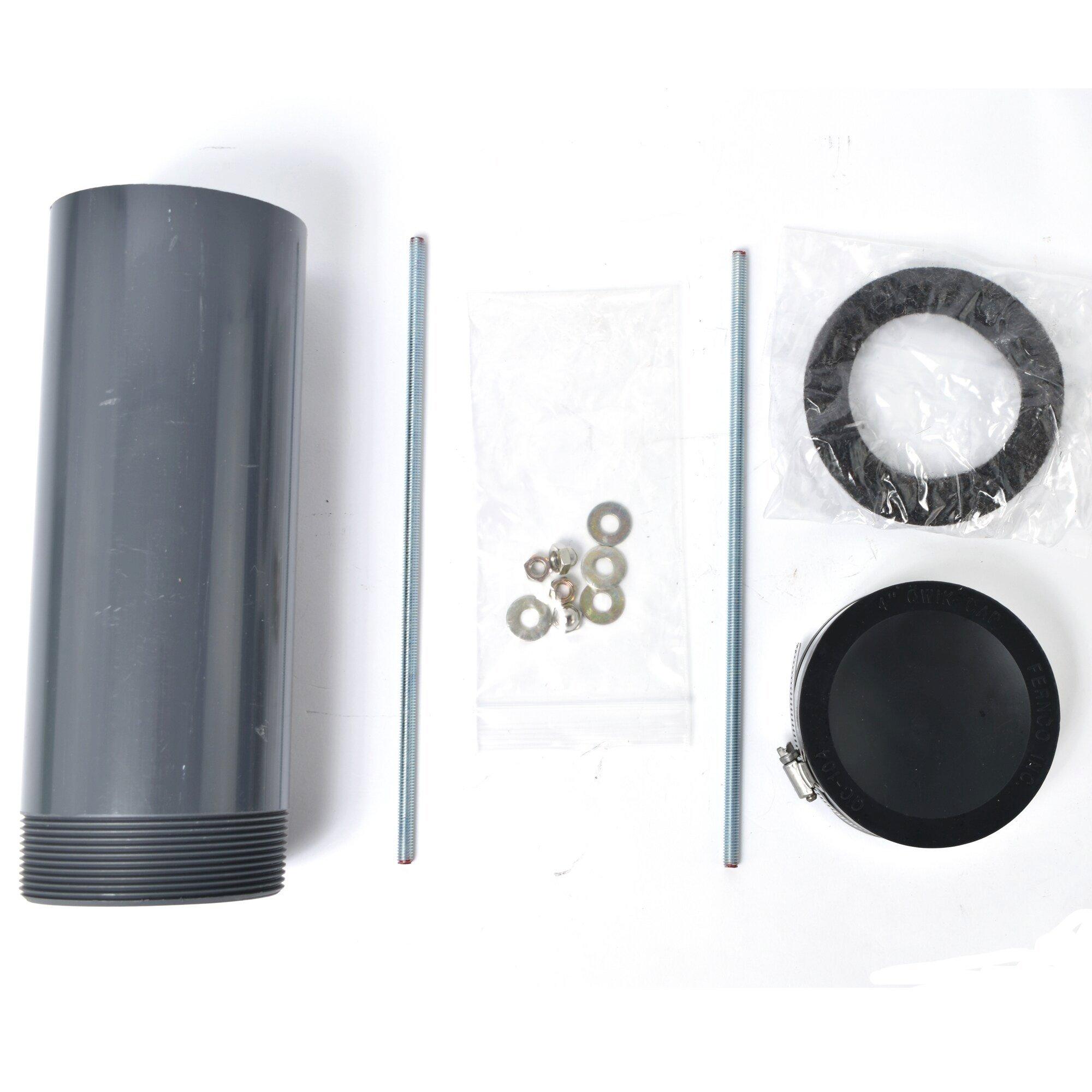 Black Cast Iron Back Outlet Assembly 