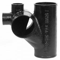 4 in. No Hub Cast Iron Cross