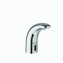 0.5 gpm Plug In Sensor Bathroom Sink Faucet with 4 in. Trim Plate & Below Deck Manual Mixing Valve in Polished Chrome
