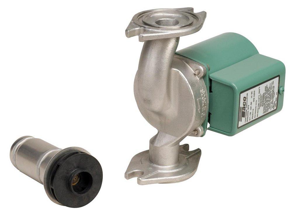 Taco 115V 14 gpm Flanged 125 psi Stainless Steel Cartridge Circulator Pump 