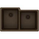 Elkay Mocha 33 x 20-1/2 in. No Hole Composite Double Bowl Undermount Kitchen Sink 