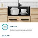 Elkay Mocha 25 x 22 in. No Hole Composite Single Bowl Drop-in Kitchen Sink 
