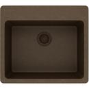 Elkay Mocha 25 x 22 in. No Hole Composite Single Bowl Drop-in Kitchen Sink 