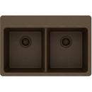 Elkay Mocha 33 x 22 in. No Hole Composite Double Bowl Drop-in Kitchen Sink 