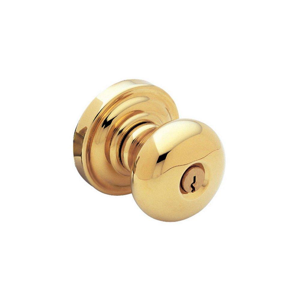 Baldwin Polished Brass Polished Brass *IMAGES KNOB LTF ENTRY Set 