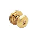 Baldwin Polished Brass Polished Brass *IMAGES KNOB LTF ENTRY Set 