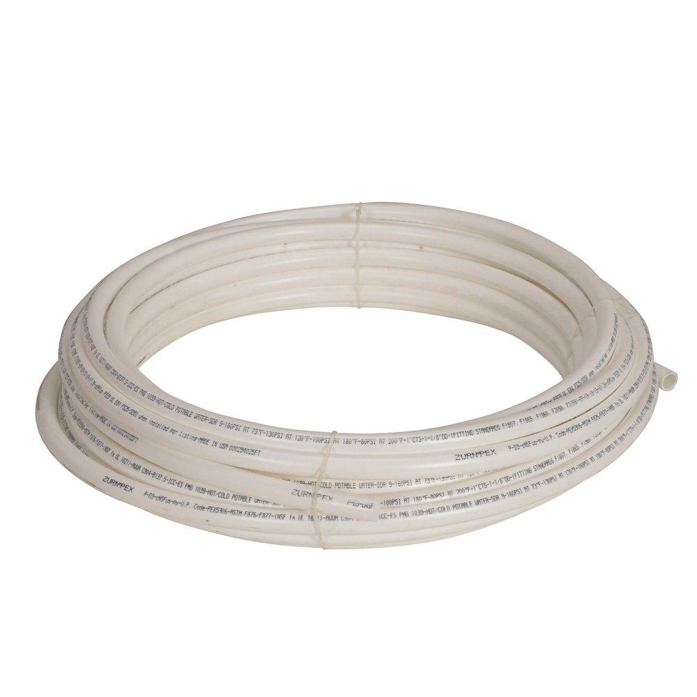 Zurn PEX® Q6PC100X 1-1/4 inch x 100 ft L x 0.153 inch T Wall Cross Linked  Polyethylene Non-Barrier Tubing, White