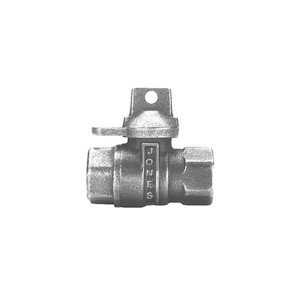 James Jones Company FIP Ball Curb Stop Lockwing 