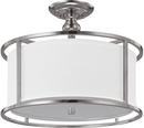 Capital Lighting Polished Nickel 3-Light Semi-Flush Ceiling Fixture 