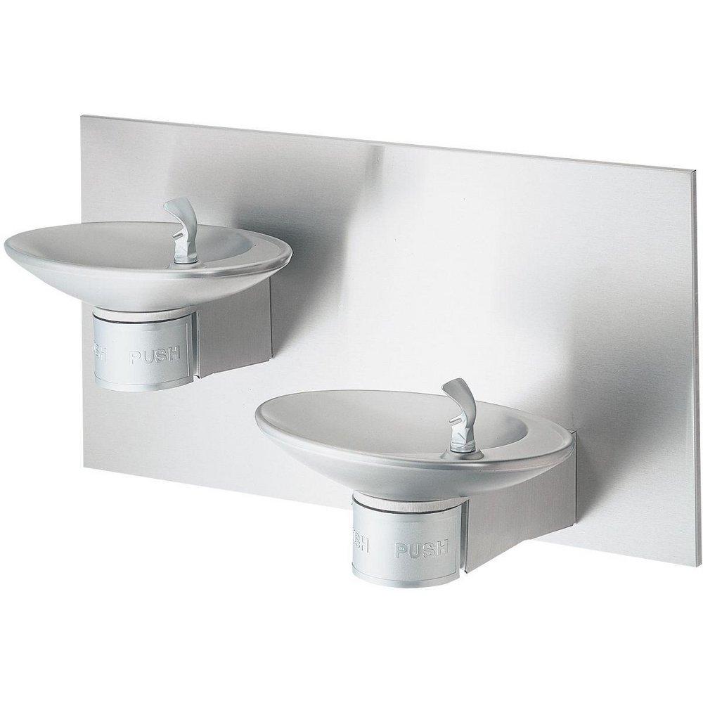 Halsey Taylor Stainless Steel ADA Wall Mount Bi-Level Reversible Water Fountain 