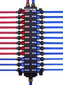 Viega Black 160 psi Acudel Polymer and Polyalloy Crimp Valve Manifold 