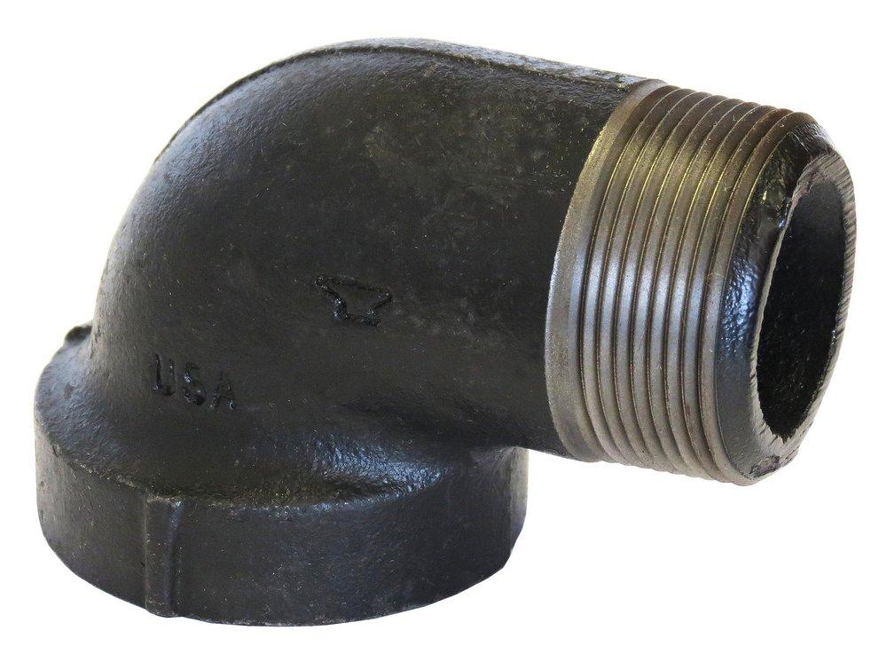 NPS x Female Galvanized Cast Iron 90 Degree Elbow 