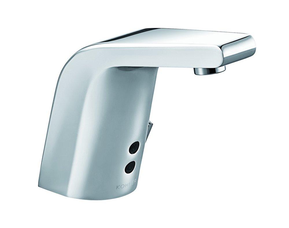 KOHLER Polished Chrome 0.5 gpm Single Hole Deck Mount Sensor Bathroom Sink Faucet 
