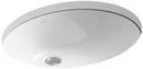 21-1/4 in. Undermount Oval Vitreous China Bathroom Sink in White