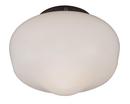 13W Outdoor Bowl Light Kit in Oiled Bronze with Cased White Glass
