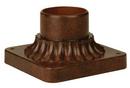 3-1/2 x 5-22/25 in. Fluted Direct Burial Post Adapter in Aged Bronze