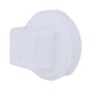 White PVC DWV Plug 