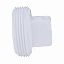 White PVC DWV Plug 