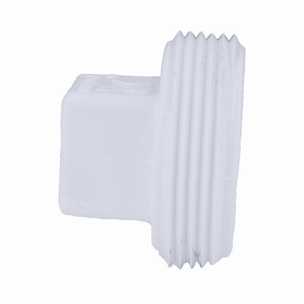 White PVC DWV Plug 