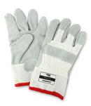 Size L Leather Canvas Kevlar® Abrasion Resistant Cut Resistant Glove