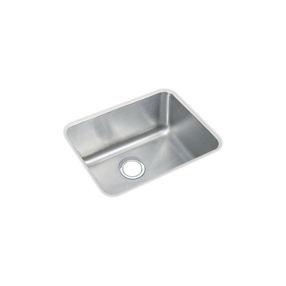 Elkay Lustrous Satin 20-1/2 x 16-1/2 in. No Hole Stainless Steel Single Bowl Undermount Kitchen Sink 