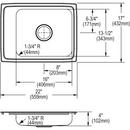 Elkay Buffed Satin 16 ga Service Sink 