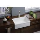 Elkay White 29-7/8 x 19-3/4 in. No Hole Fireclay Single Bowl Apron Front Kitchen Sink 