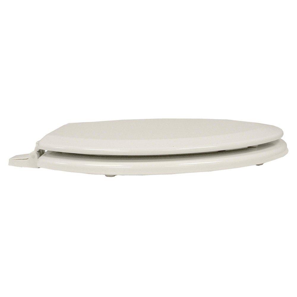 Jones Stephens White Elongated Closed Front with Cover Toilet Seat Toilet Seat 