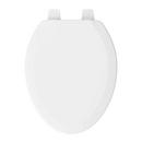 Jones Stephens White Elongated Closed Front with Cover Toilet Seat Toilet Seat 