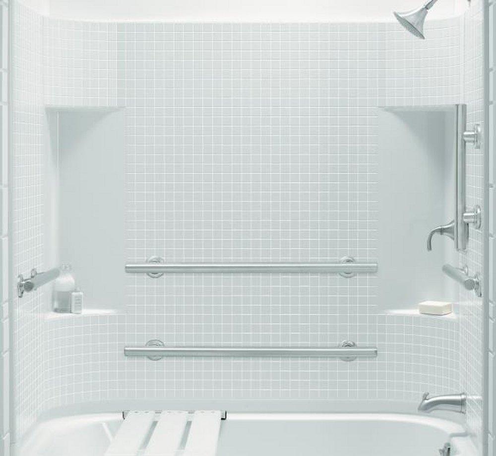 Sterling White 60 x 32 x 55-1/4 in. Tub & Shower Wall 