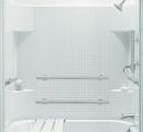 60 x 32 x 55-1/4 in. Tub & Shower Wall Set in White