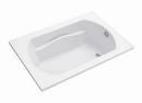 Sterling White 60 x 42 in. Soaker Drop-In Bathtub with Reversible Drain 