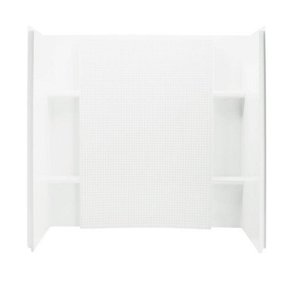 Sterling White 60 x 32 x 56-1/2 in. Tub & Shower Wall 
