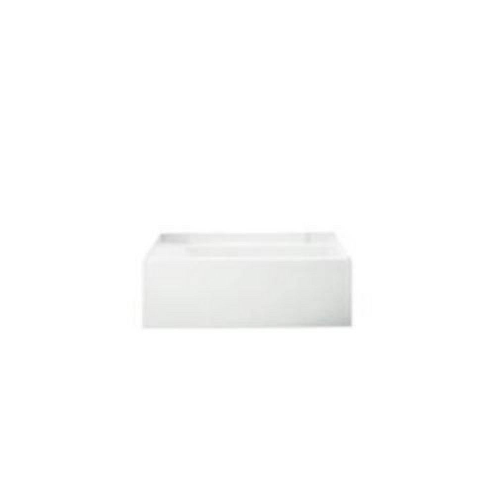 Sterling White 60 x 32 in. Soaker Alcove Bathtub Right Drain 