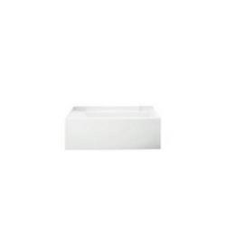 60 in. x 32 in. Soaker Alcove Bathtub with Right Drain in White