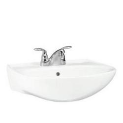 21-1/4 in. Wall Mount or Pedestal Oval Vitreous China Bathroom Sink in White