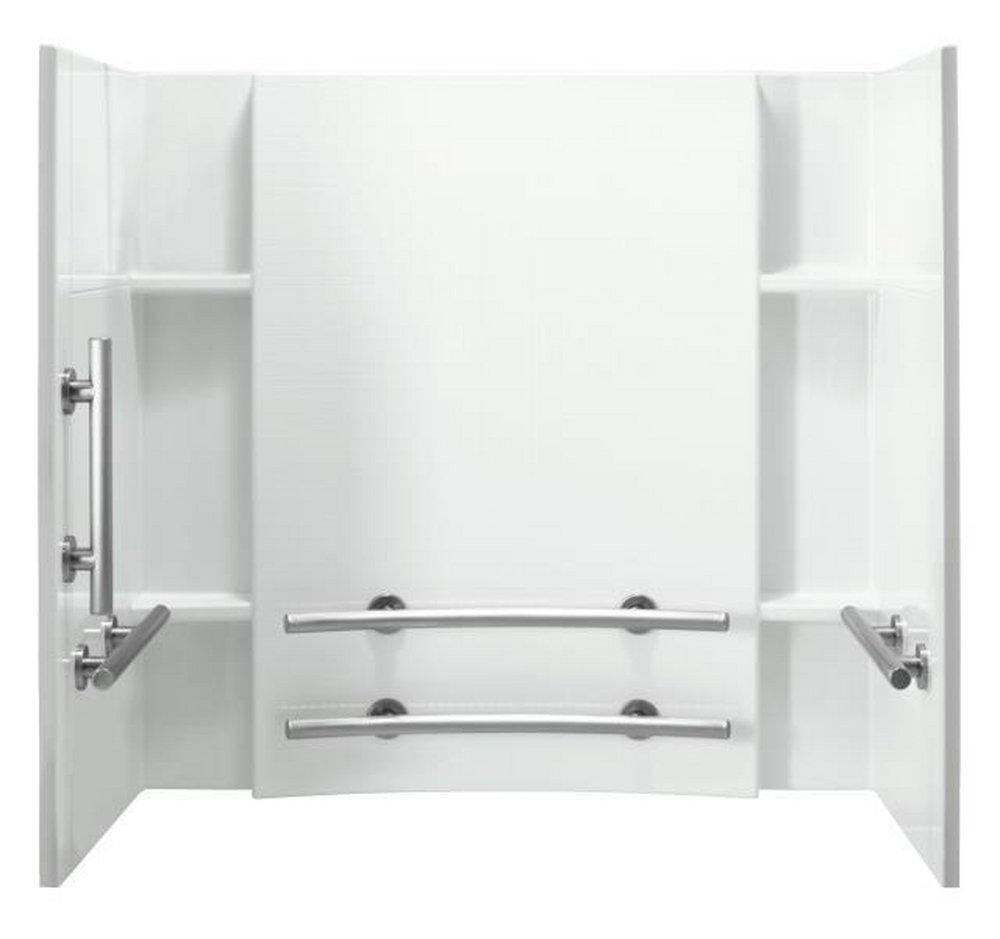 Sterling White 60 x 32 x 55-1/4 in. Tub & Shower Wall 