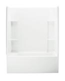 Sterling White 60 x 32 in. Vikrell Right Hand Drain Tub and Shower with Age in Place Backers 