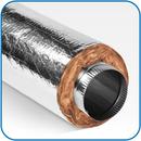 6 in. x 5 ft. Metalized Polyester Silver Sleeve Pipe Insulation
